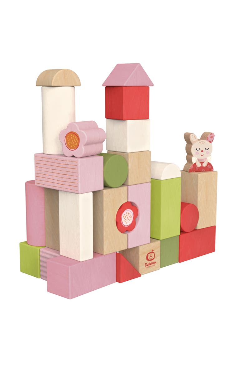 Bababoo and friends<sup>®</sup> Pippa Bunny Babablocks Building Blocks, Main, color, Multi / Pink