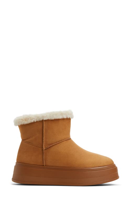 ALDO ALDO PLUSHY FAUX FUR LINED PLATFORM BOOTIE