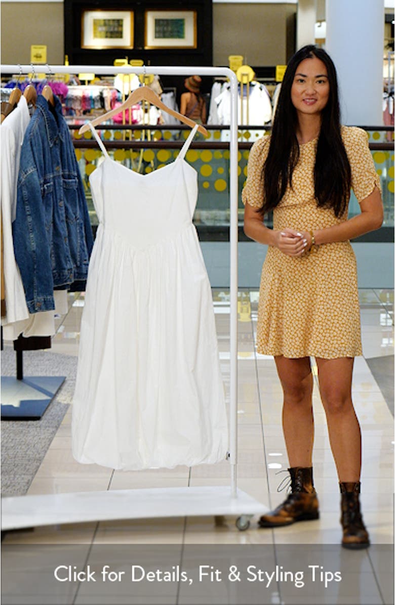 Cami Puffball Drop Waist Midi Dress, sales video thumbnail