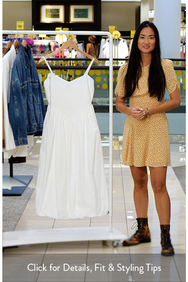 Cami Puffball Drop Waist Midi Dress video