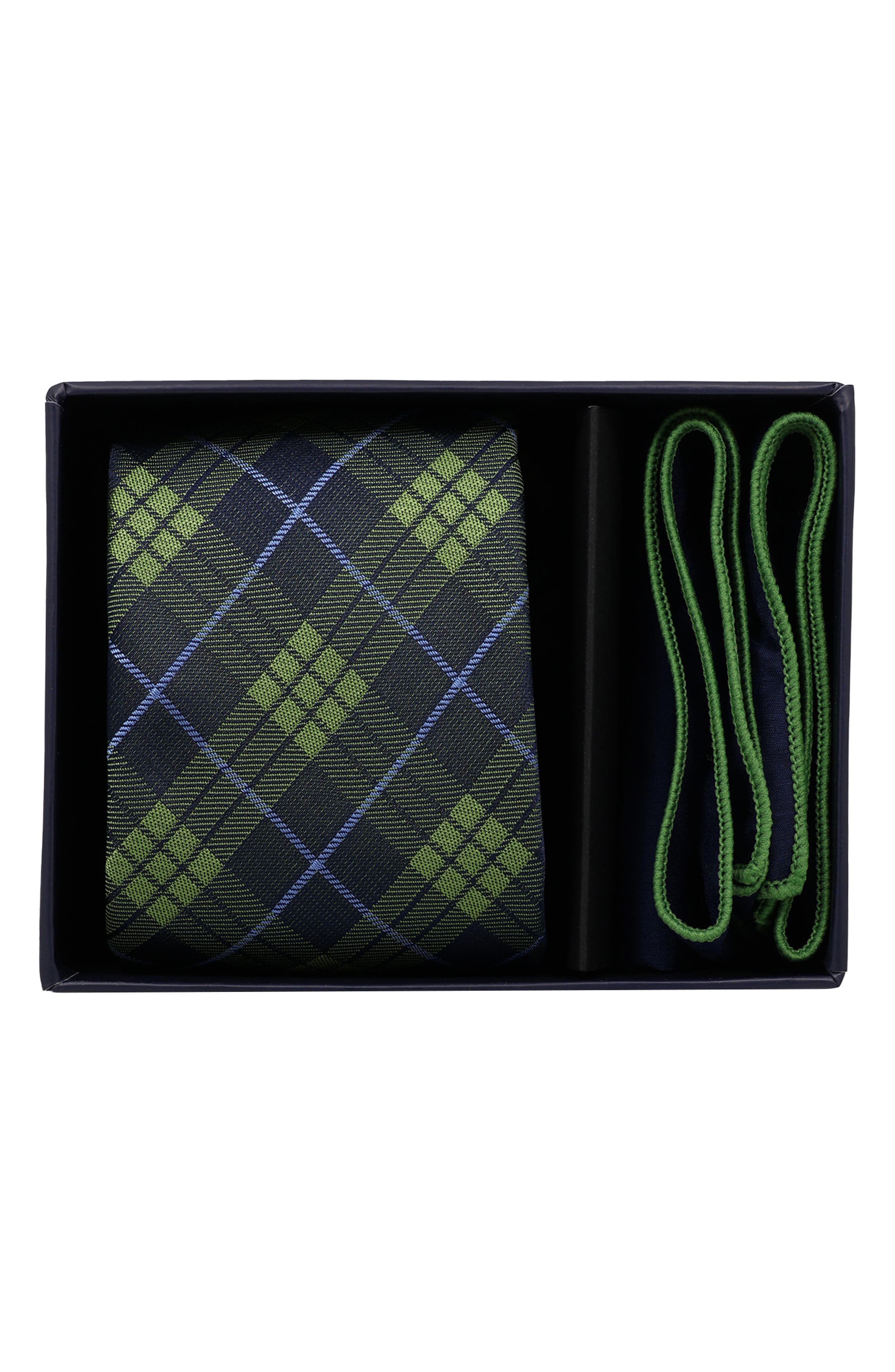 Tartan Plaid Tie & Pocket Square Set