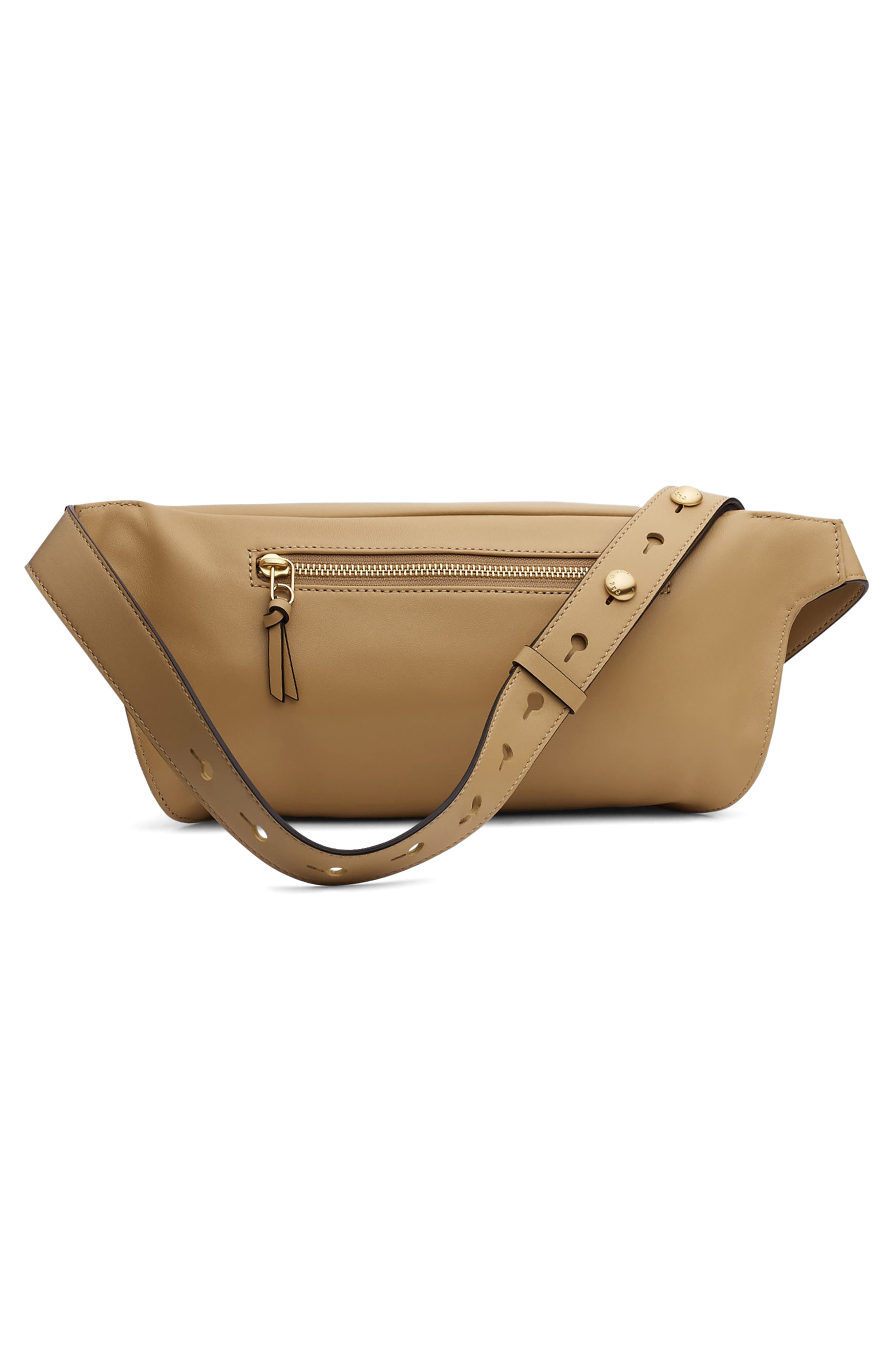rag & bone Commuter Leather Belt Bag, Alternate, color, 