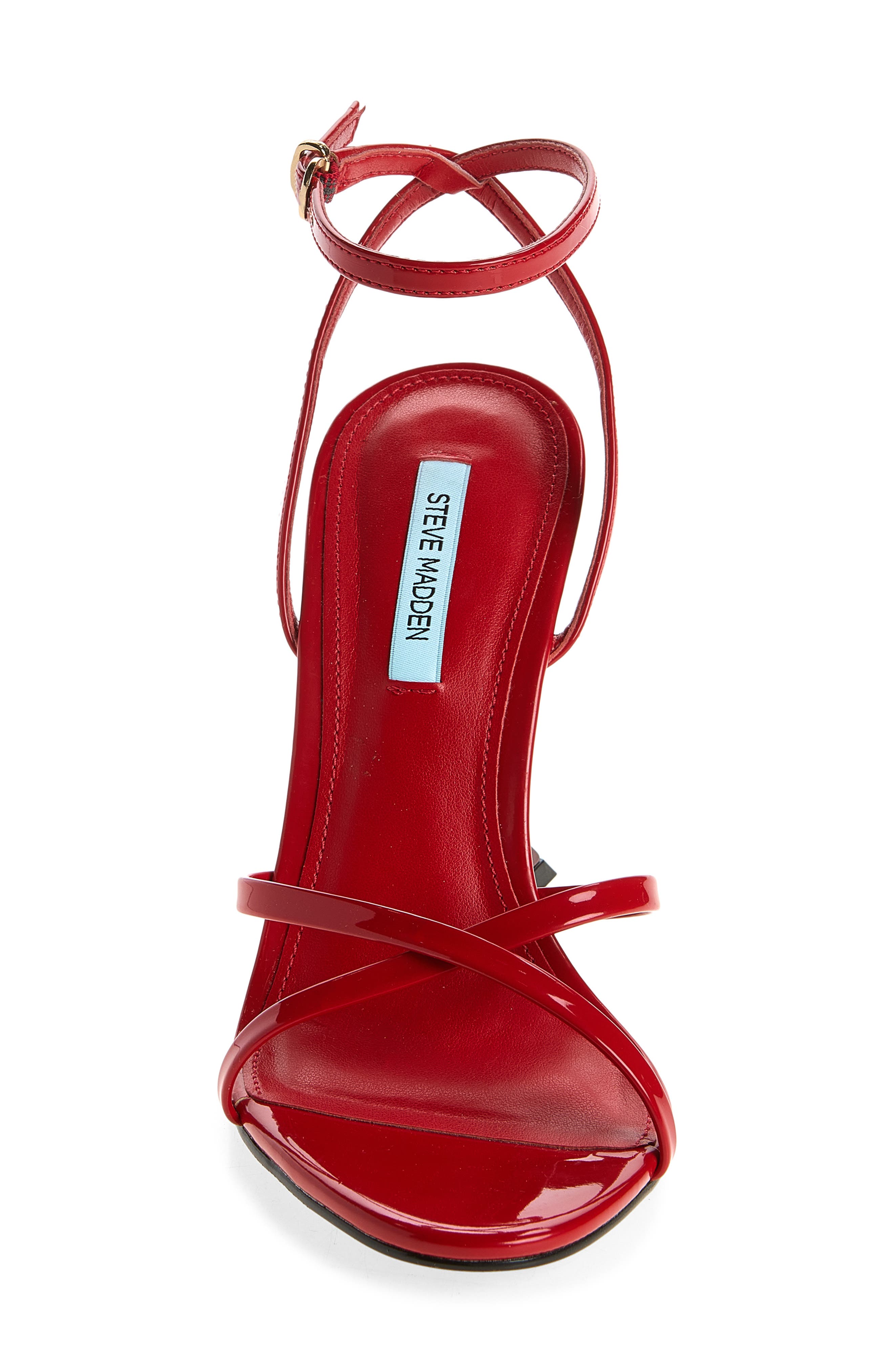 Layers Ankle Strap Wedge Sandal, Alternate, color, RED PATENT
