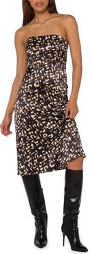 VELVET HEART Tobias Strapless Midi Dress