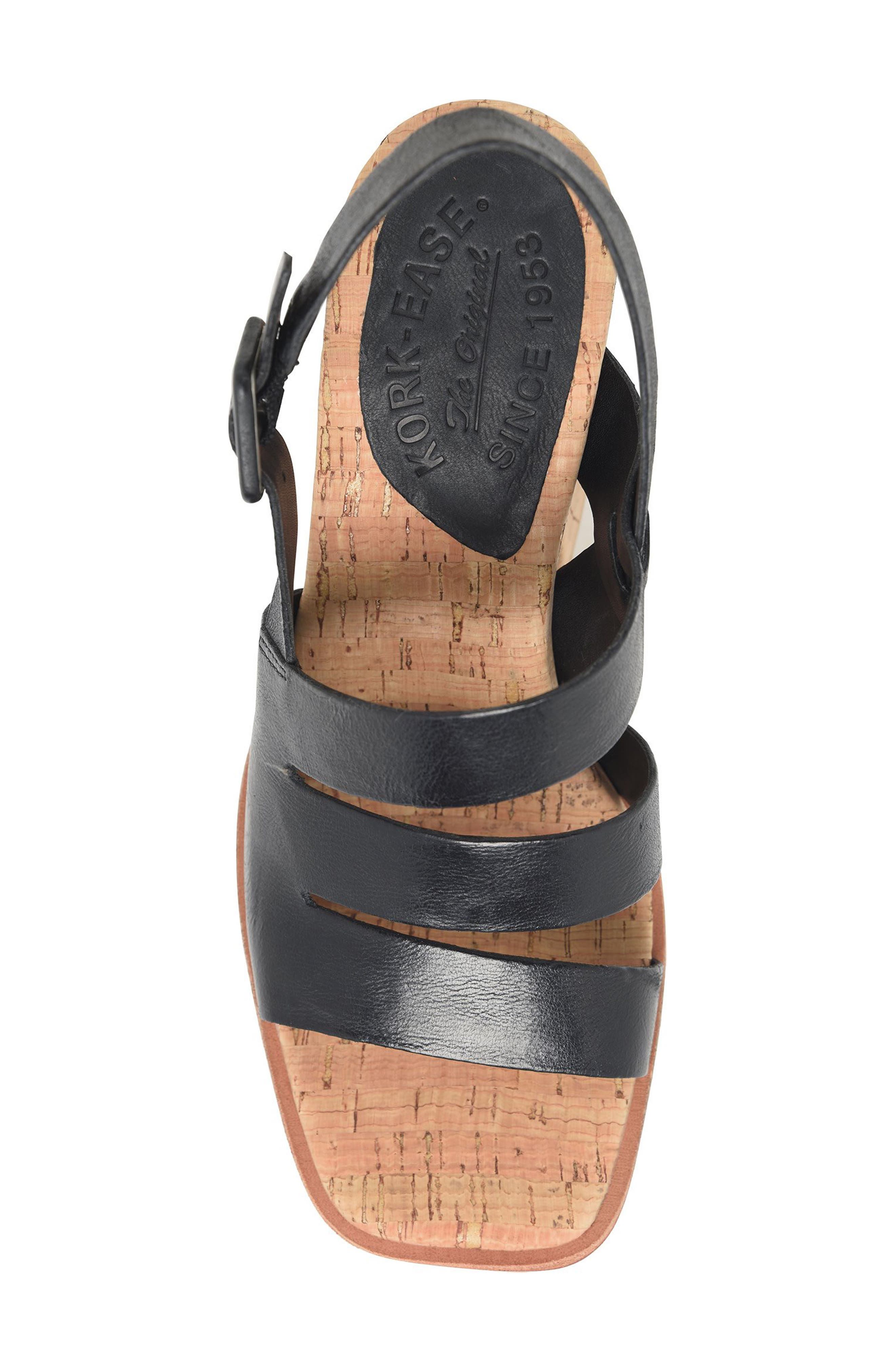 Kork-Ease<sup>®</sup> Cate Slingback Sandal, Alternate, color, Black Leather