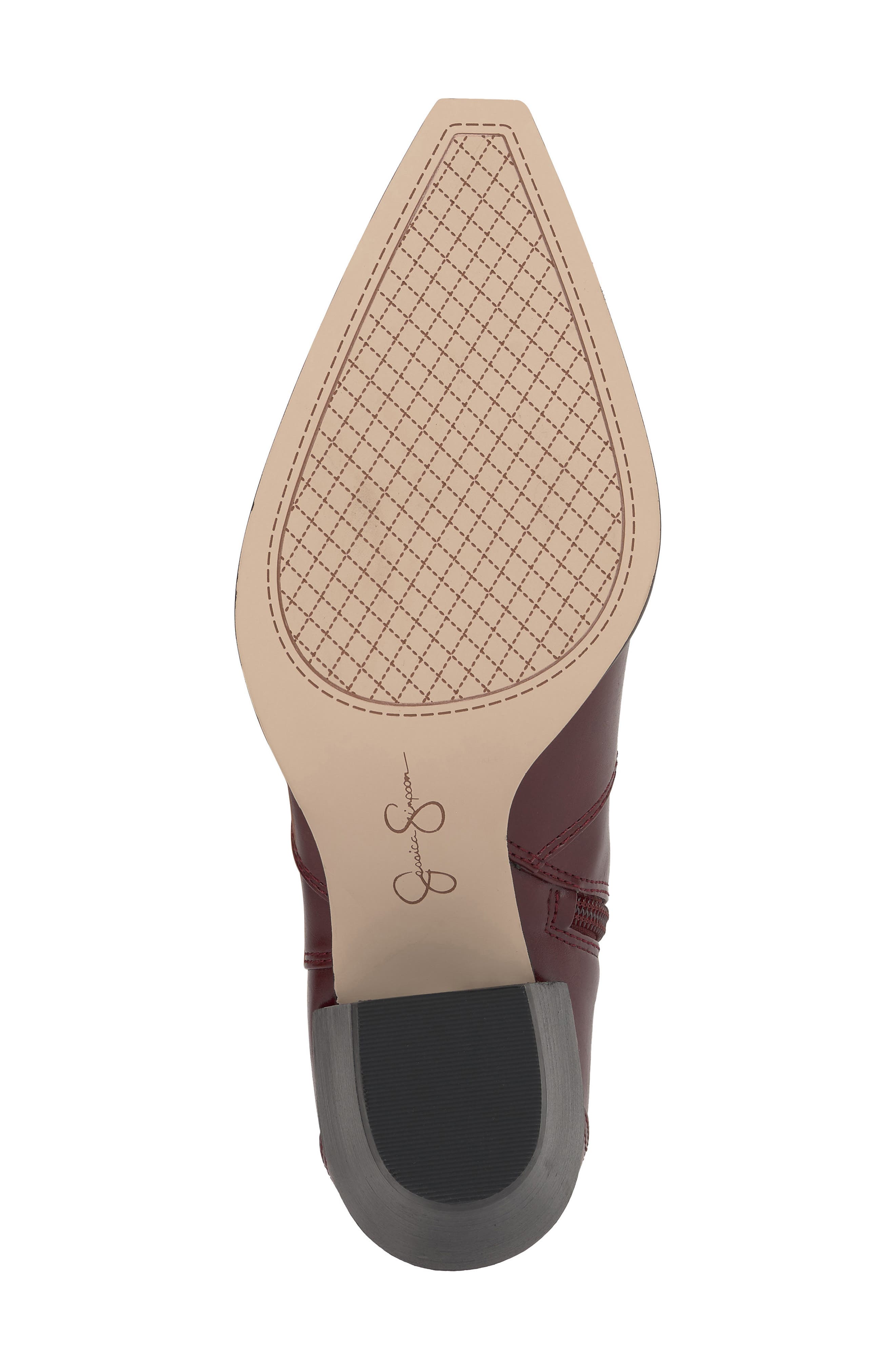 Helvona Pointed Toe Bootie, Alternate, color, DARK GRANADA LXVCLL