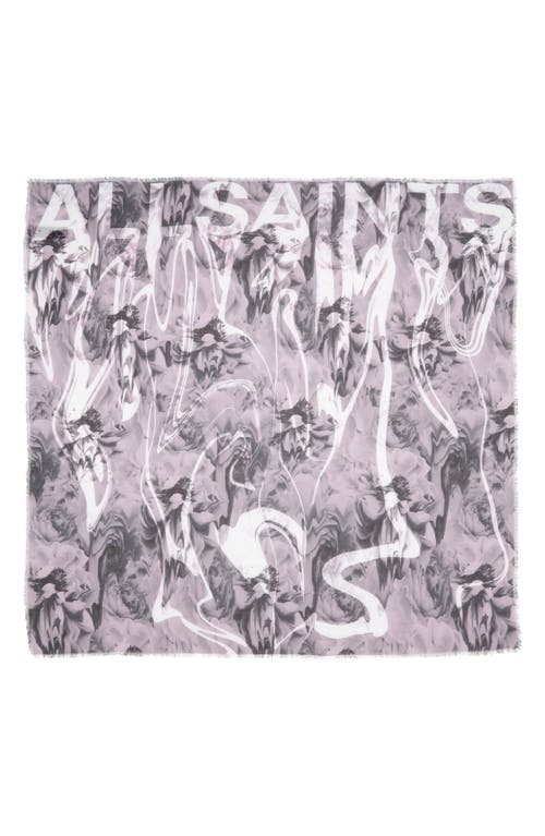 Allsaints Bloom Blush Square Scarf In Blush