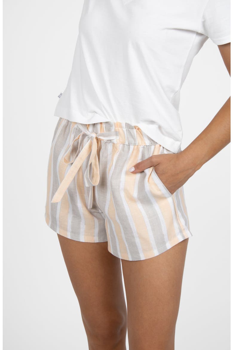 Sorrento Short, Alternate, color, Chamomile Stripe