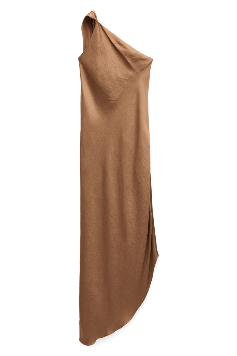 Asymmetric Cape Dress, Alternate, color, BEIGE