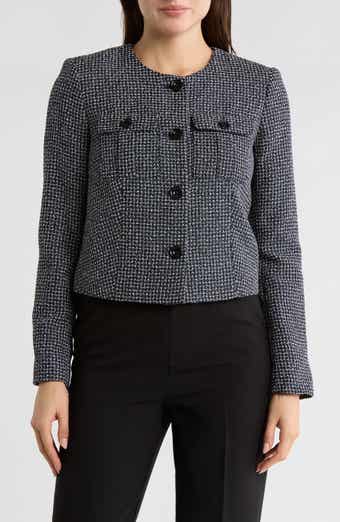 DKNY Tweed Crop Jacket