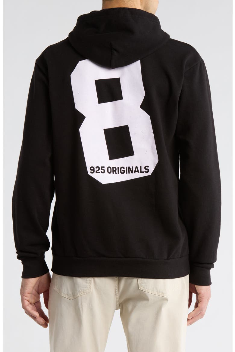 Playbook Graphic Cotton Hoodie, Alternate, color, JET BLACK