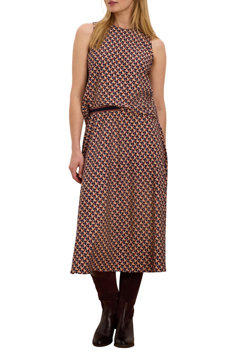 Transit Tiles Midi Skirt, Alternate, color, RED MULTI