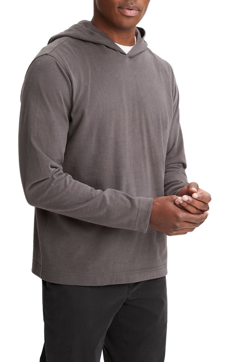 Vince Long Sleeve Sueded Jersey Hoodie, Alternate, color, 