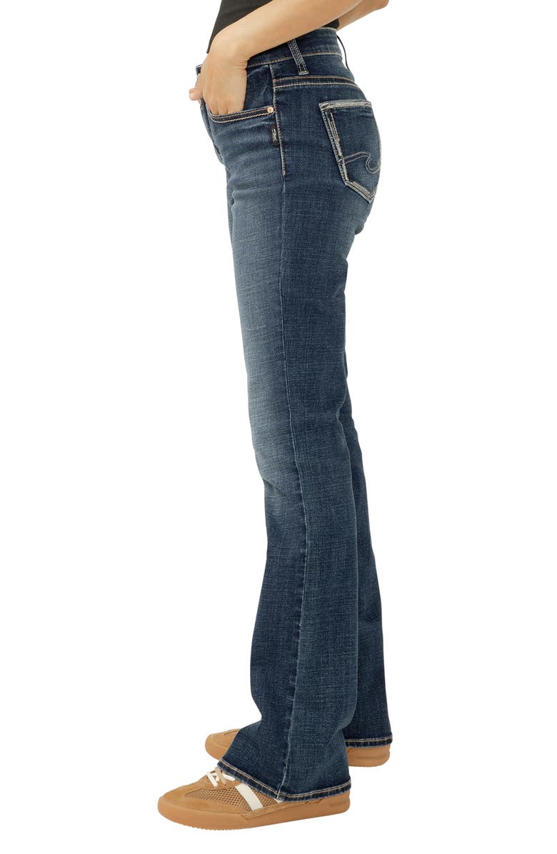 Silver Jeans Co. Elyse Curvy Mid Rise Bootcut Jeans, Alternate, color, Hyde Park