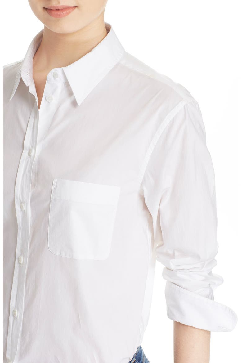 'Kenton' Cotton Shirt, Alternate, color, WHITE