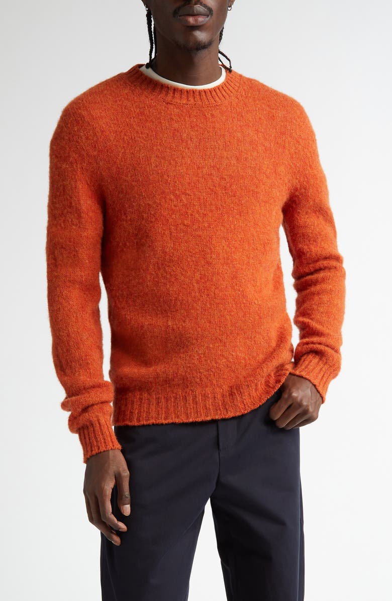 De Bonne Facture Shaggy Sheep Wool Sweater, Main, color, 