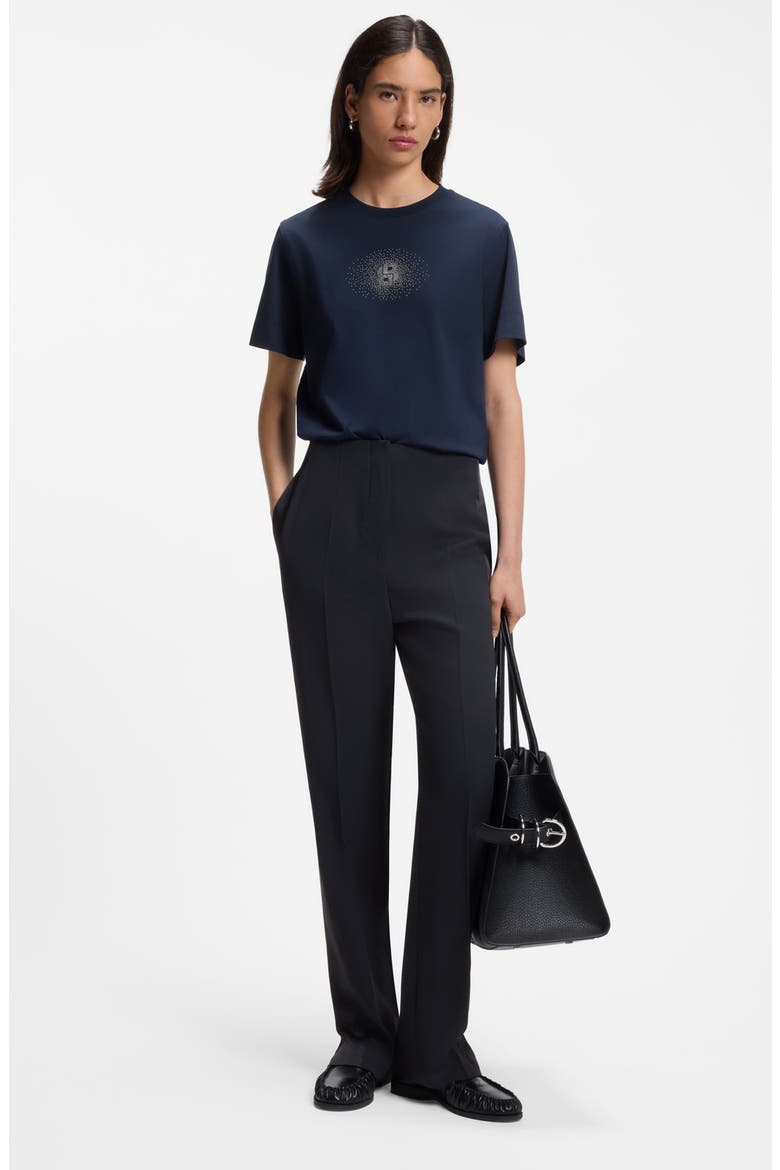 Tanjana Tuxedo Pants, Alternate, color, SKY CAPTAIN