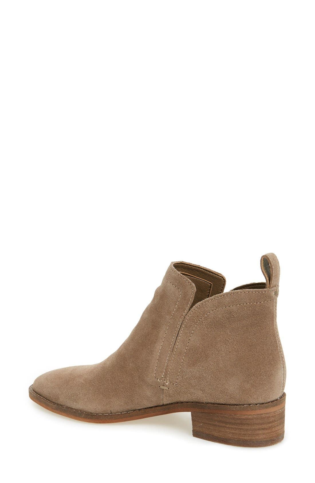 'Tessey' Bootie, Alternate, color, DARK TAUPE SUEDE