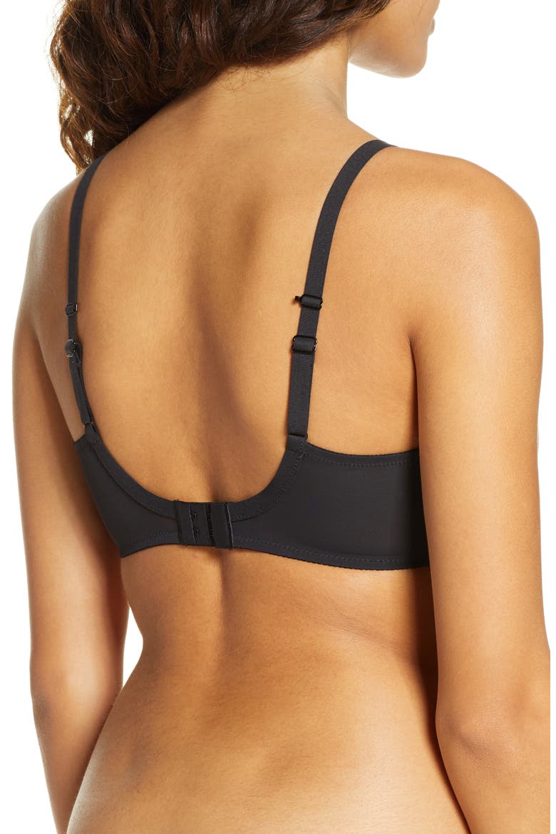 Full Coverage Underwire Bra, Alternate, color, BLACK