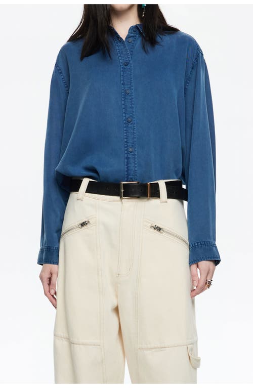 Bimba Y Lola Denim Shirt In Blue