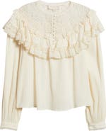 LOVE THE LABEL Brandi Ruffle Yoke Top