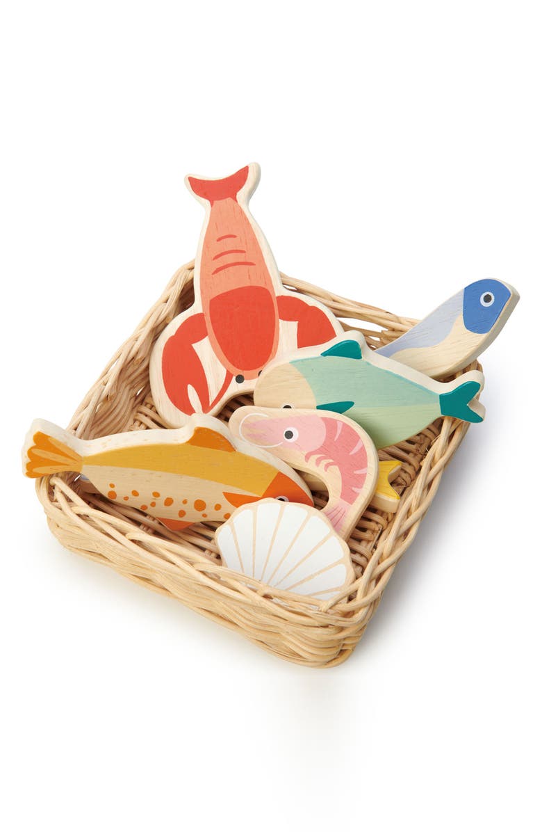 Tender Leaf Toys Seafood Basket Playset, Alternate, color, Multi