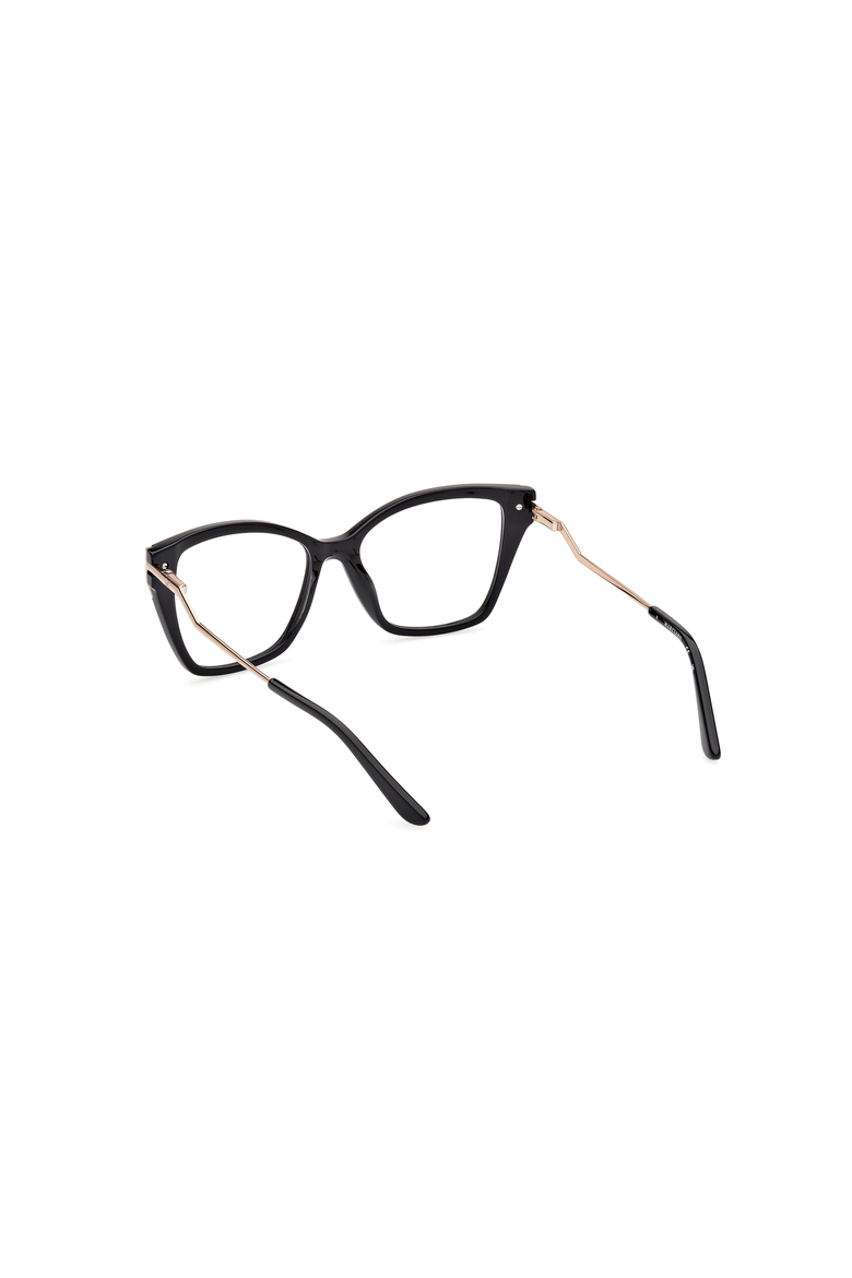 Angular Cat Eye Acetate Eyeglasses, Alternate, color, Shiny Black