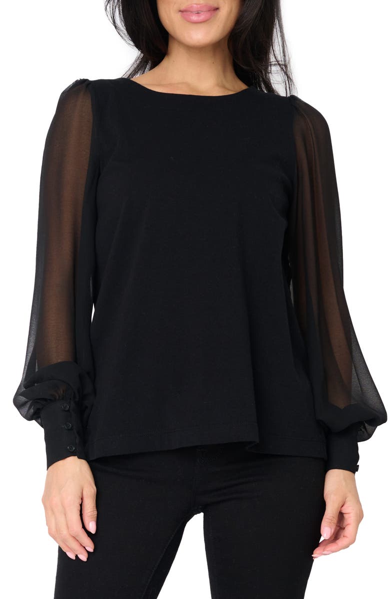 GIBSONLOOK Long Sleeve Top, Main, color, Black