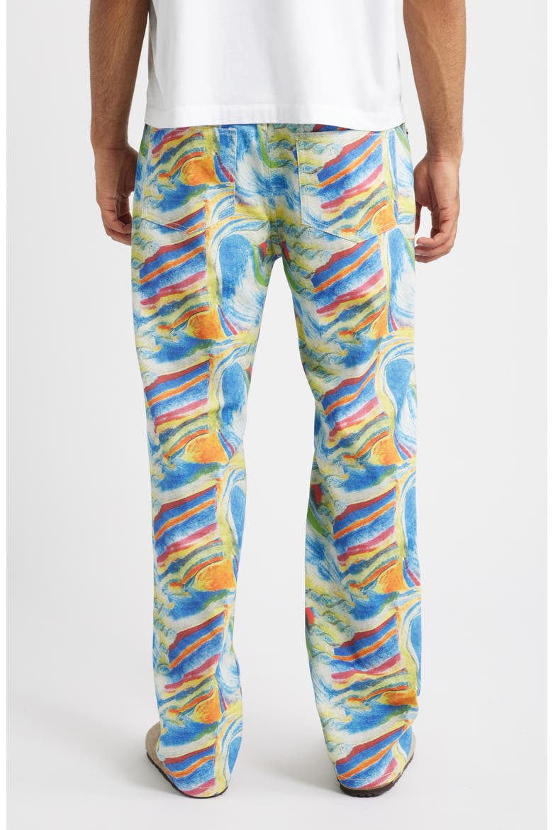 Art Straight Cotton Twill Pants, Alternate, color, BLUE
