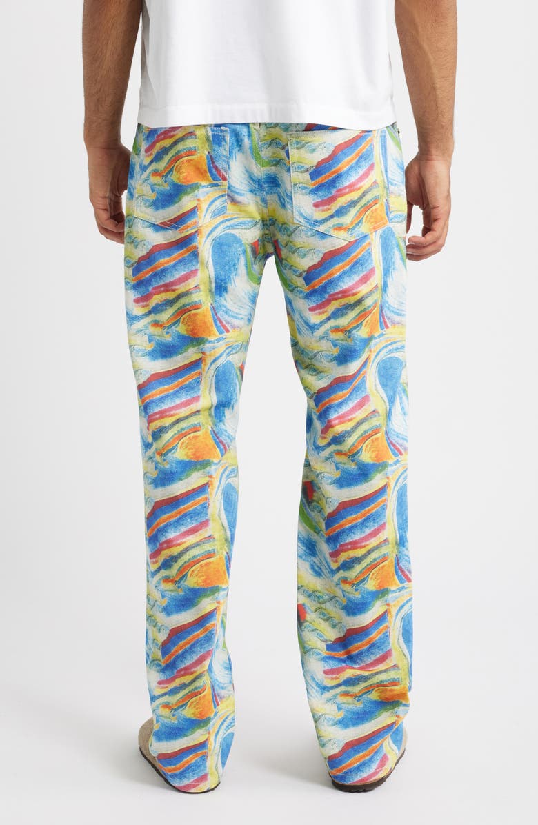 RIZORT Art Straight Cotton Twill Pants, Alternate, color, Blue