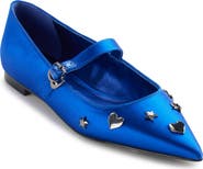 KARL LAGERFELD PARIS Veyda Pointed Toe Mary Jane Flat