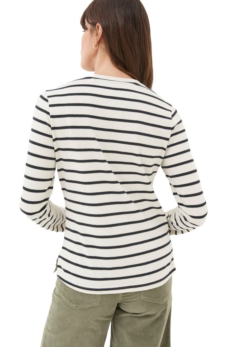 FatFace Women's Hettie Stripe Henley Top, Alternate, color, 