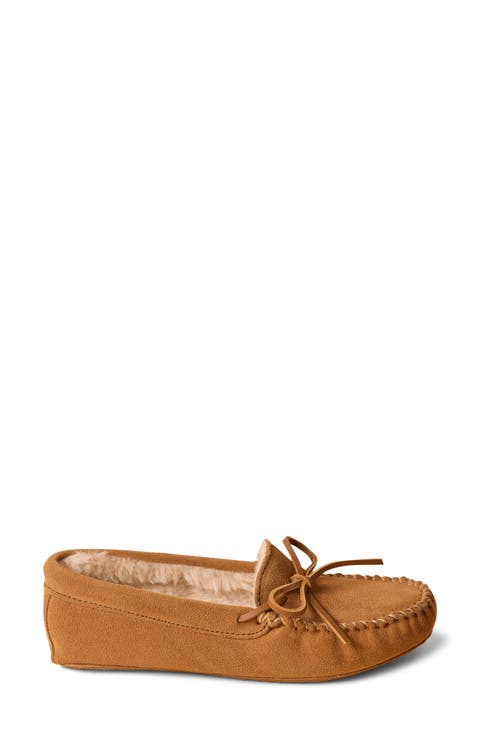 Faux Fur Lined Soft Sole Slipper (Women)