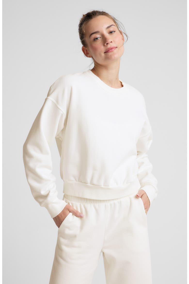 On the Go Crewneck Sweatshirt, Alternate, color, FRESH SNOW