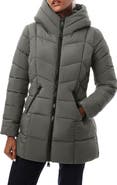 Bernardo Hooded Water Resistant Puffer Jacket