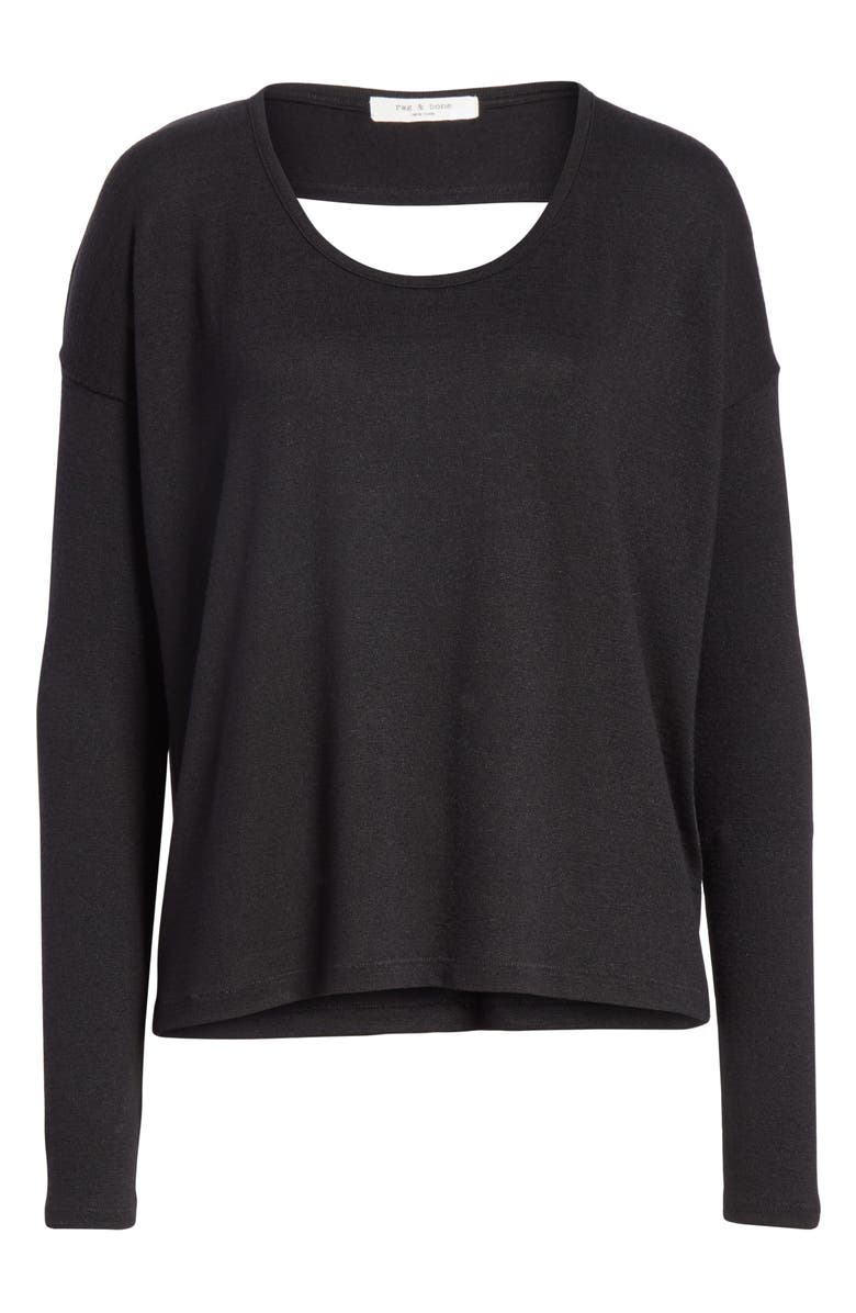 rag 
bone /JEAN Florence Cutout Back Top, Alternate, color, 