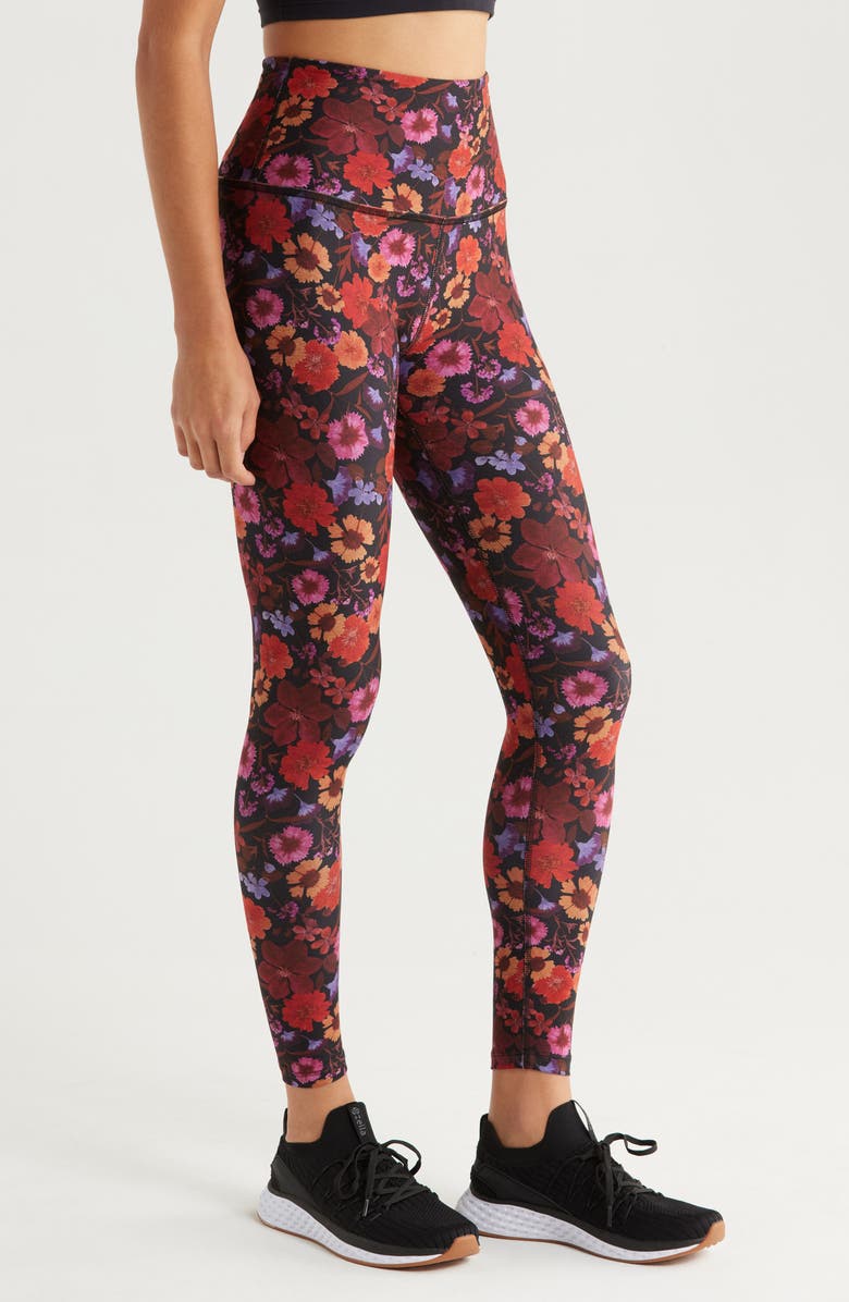 Beyond Yoga SoftMark Caught in the Midi High Waist Leggings, Alternate, color, Summer Bouquet