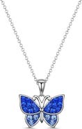 Lily Nily Kids' Crystal Butterfly Pendant Necklace