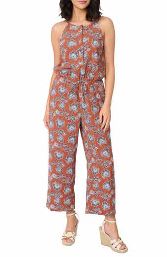 GIBSONLOOK Villa Mia Sleeveless Henley Jumpsuit