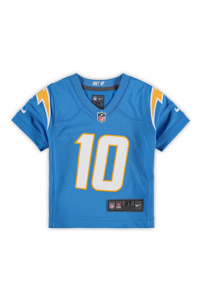 Toddler Nike Justin Herbert Powder Blue Los Angeles Chargers Game Jersey, Main, color, POWDER BLUE