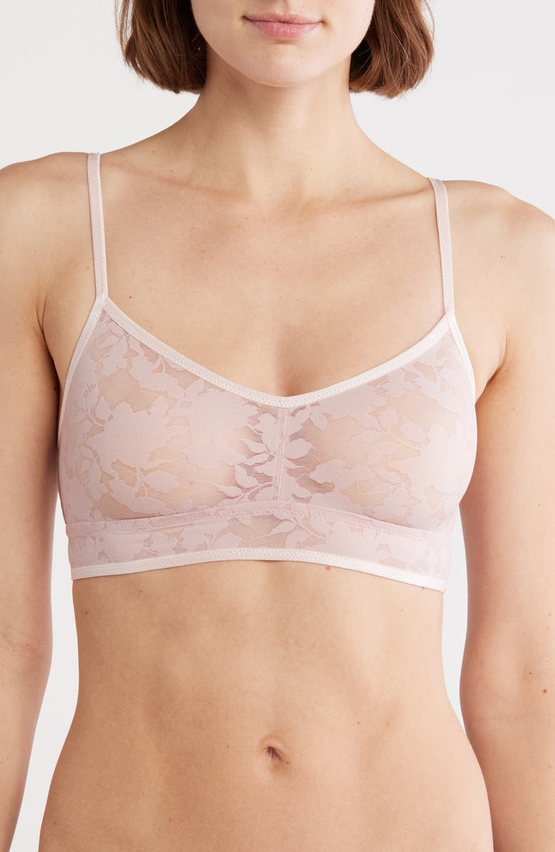 b.tempt'd by Wacoal Shadow Scene Burnout Mesh Bralette, Main, color, Blush Pink