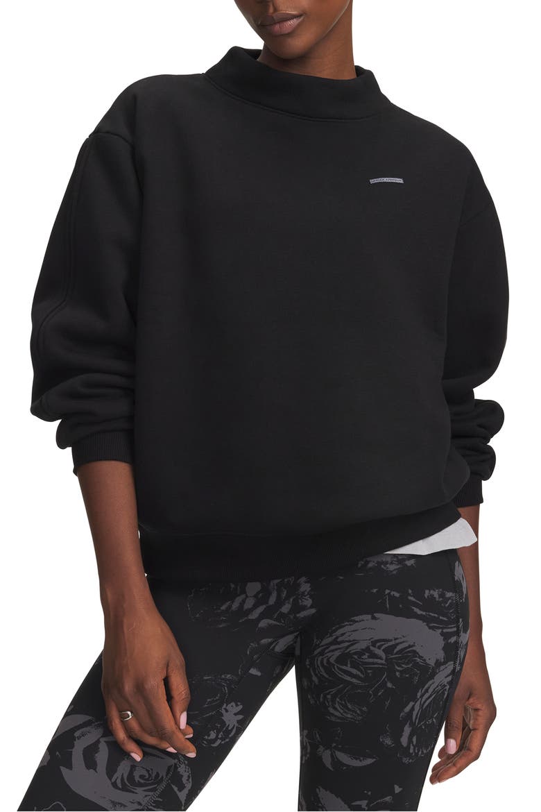 Icon Sama Fleece Mock Neck Sweatshirt, Main, color, ULTIMATE BLACK