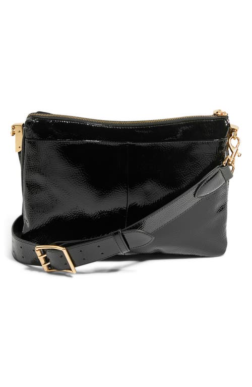 Aimee Famous Leather Large Crossbody Bag In Black