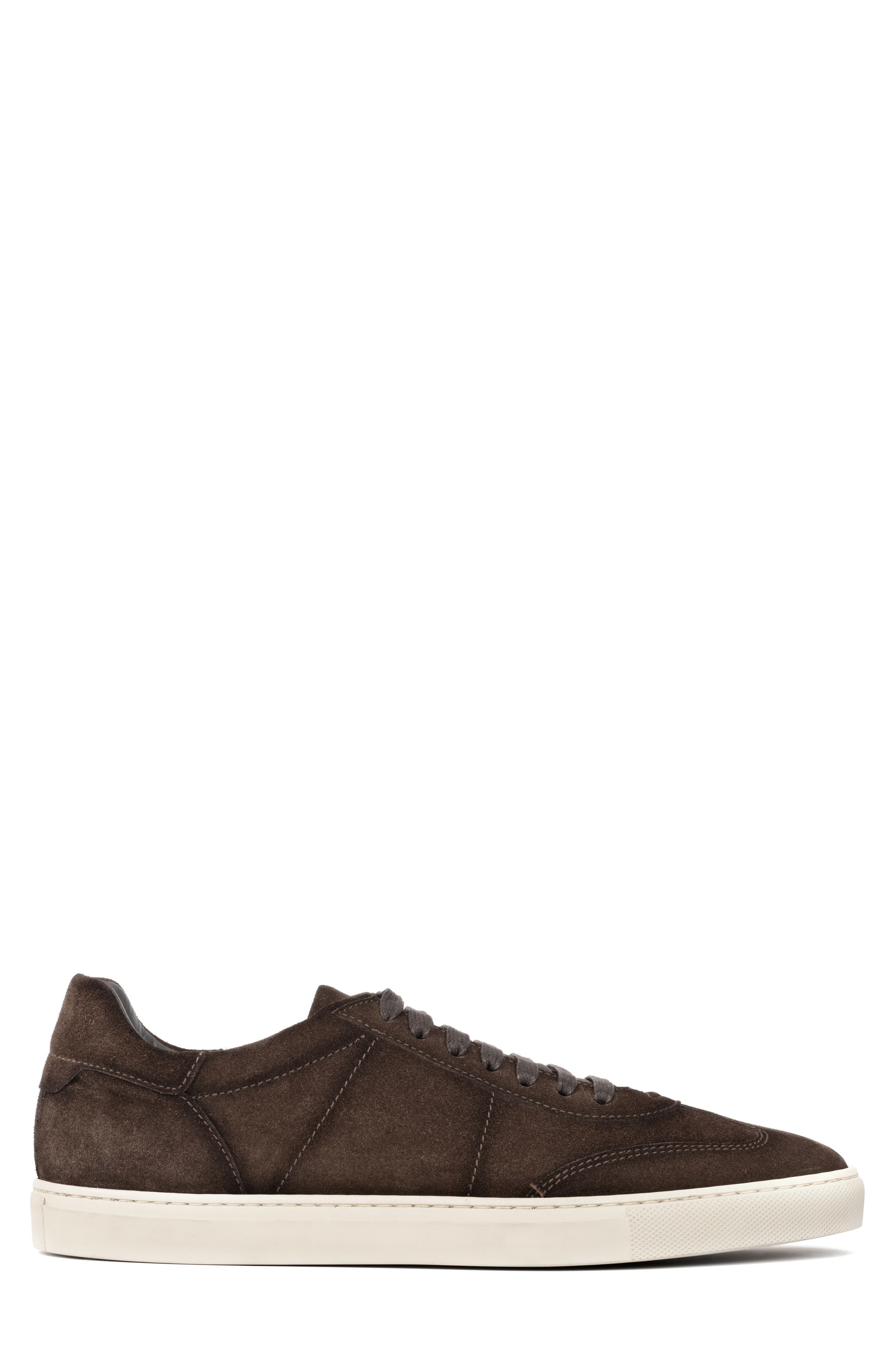 TO BOOT NEW YORK Wilton Suede Low Top Sneaker, Alternate, color, Dark Brown