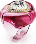 Swarovski Dulcis Crystal Heart Cocktail Ring