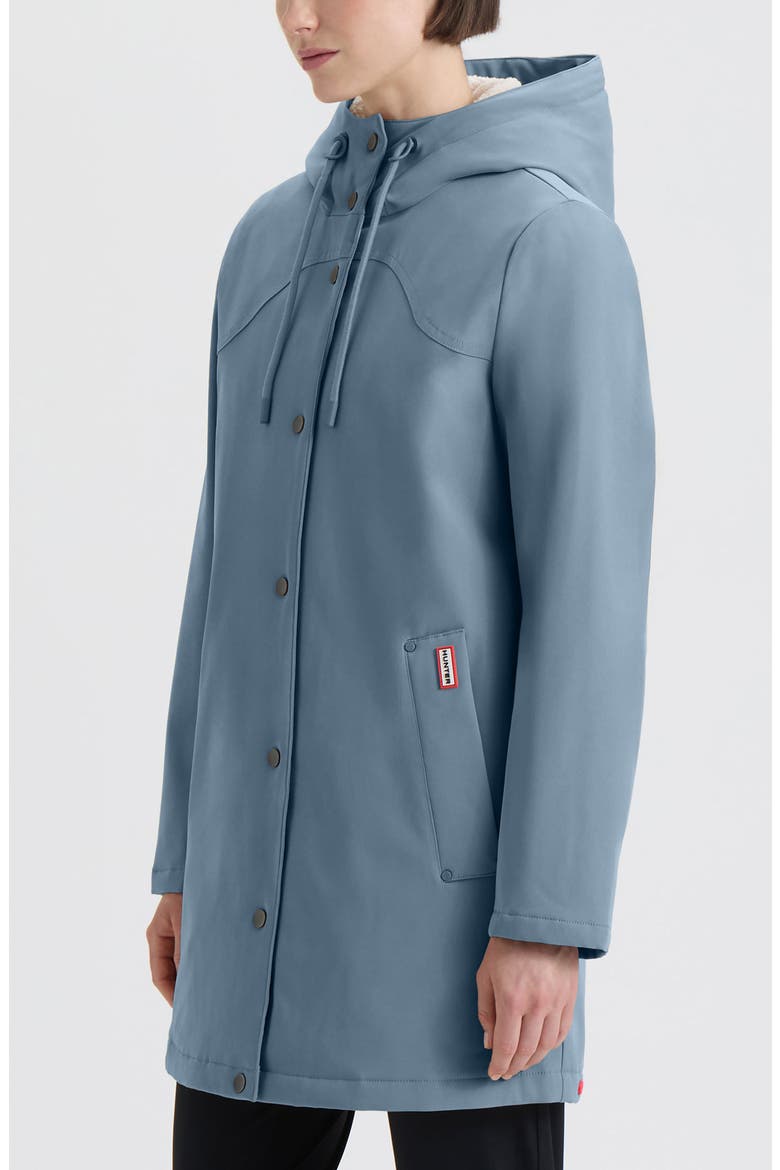 Billie Hooded Raincoat, Alternate, color, WINTER SKY