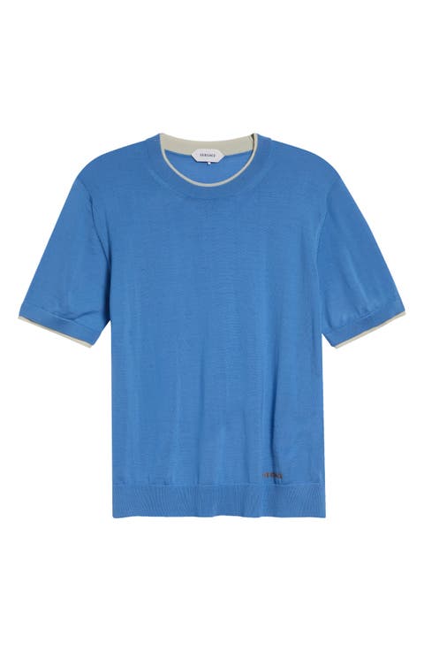 Classic Short Sleeve Wool Sweater