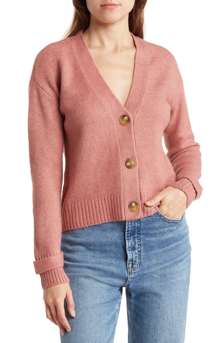 Olivia Sky Jersey Button-Up Cardigan, Main, color, 