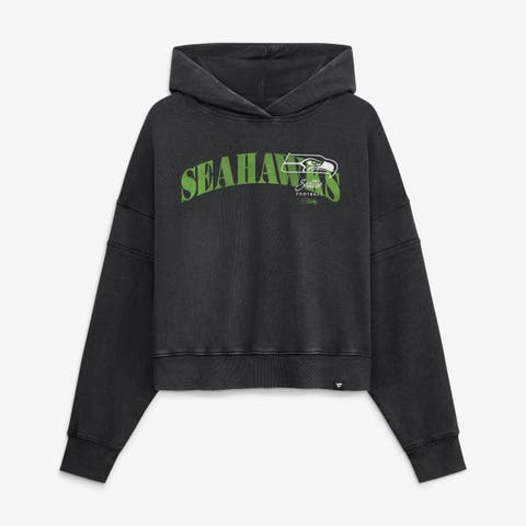 Women's Fanatics Black Seattle Seahawks Counter Run Pullover Hoodie
