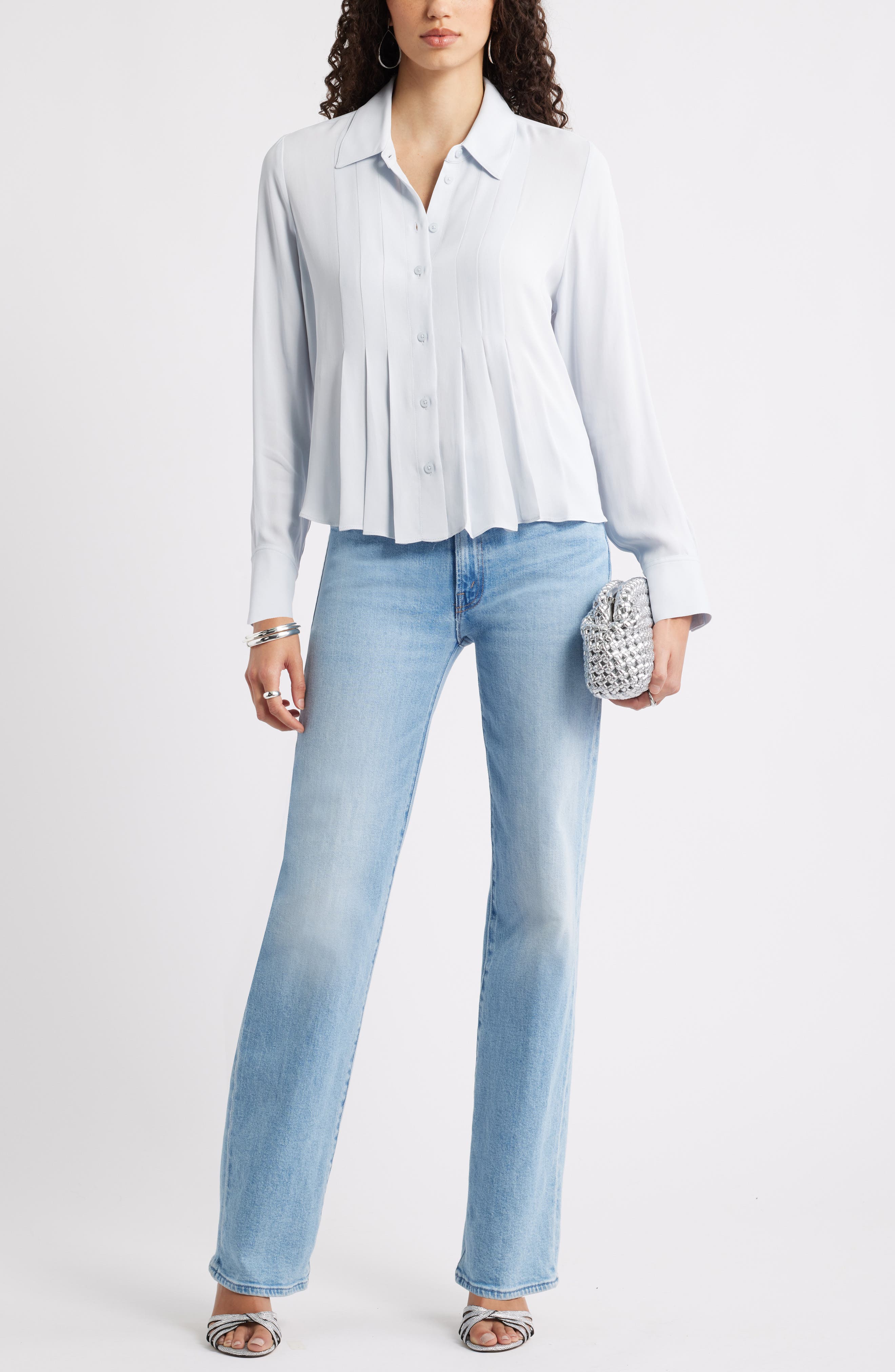 Tux Pleated Button-Up Shirt - image 4